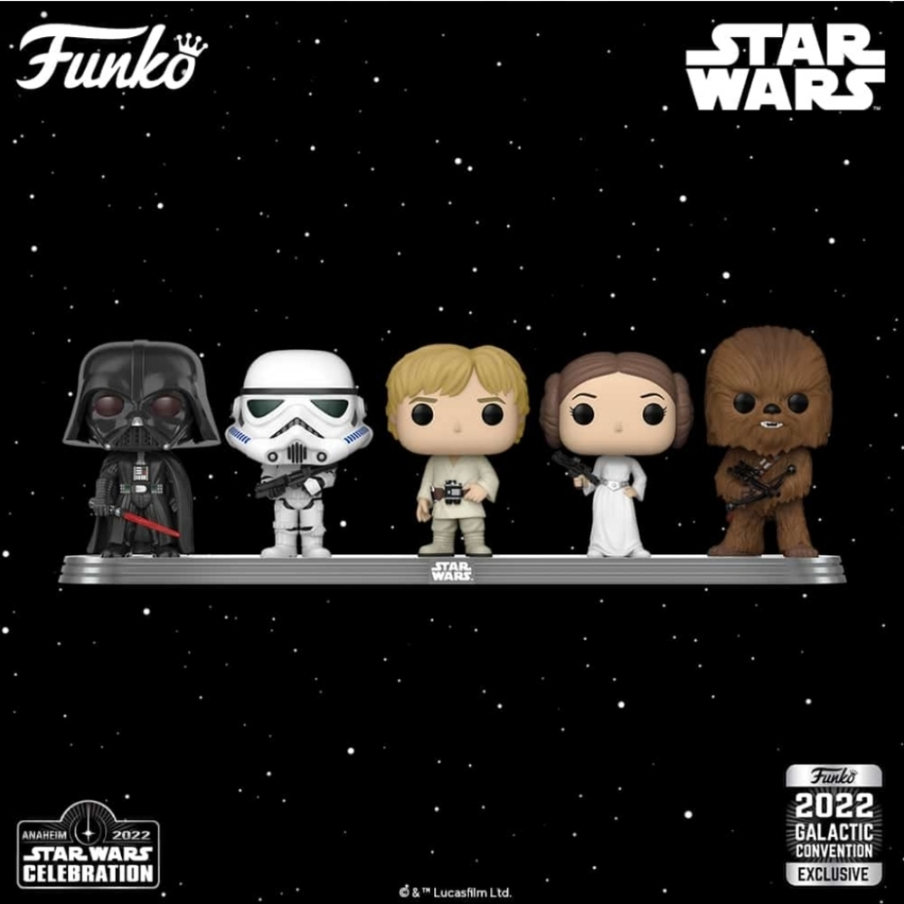 Funko Pop! Star Wars Celebration 5 pack 2022 Galatic Convention Exclusive